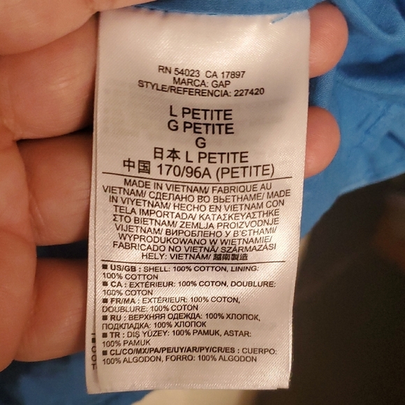 GAP Petite Blue Dress - Picture 3 of 5